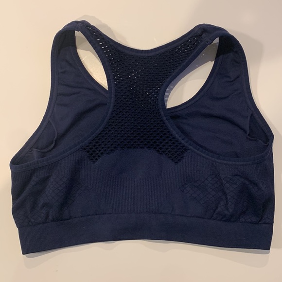 Pro-fit seamless navy blue athletic bra size Large. Vented in the back. - Picture 2 of 4